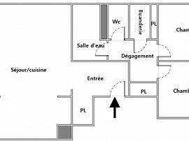 Appartement - 3 pièces - CAGNES SUR MER - Plan