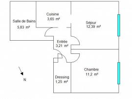 Appartement - 38 m² - CAGNES SUR MER