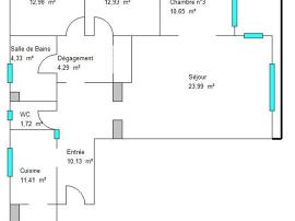 Appartement - 3 pi&egrave;ces - 92 m² - Saint-Laurent du var